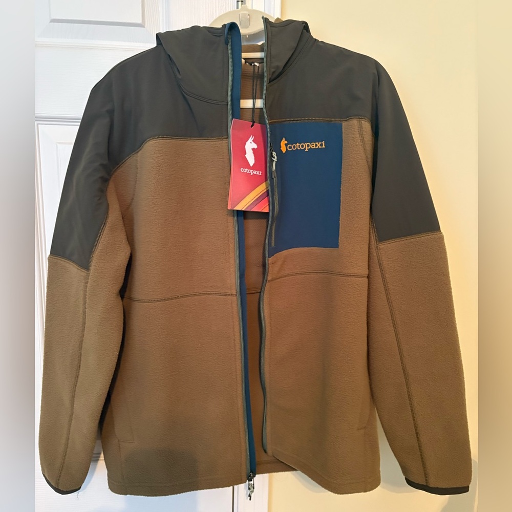 Cotopaxi Abrazo Fleece Hooded Jacket in Woods and Live Oak Medium NWT